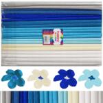 Happy Color Fodros papír 25X200 Tengeri Kék MIX Happy Color 10 Tekercs (HA 3640 2521-MIX3)