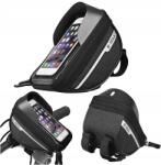 B-Soul Kerékpáros Táska Kerékpár Váz Telefon Tartó Vízálló Táska B-soul 9 (B-Soul SAKWA ROWEROWA CASE NA TELEFON)