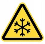  Öntapadós Figyelmeztető tábla 15cm Alacsony hőmérséklet 5 db (B09H7FJH166)