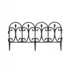 Koopman Alfred kerti kerítés 4 db 60x30 cm fekete (8719202549423)
