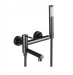 TePe Kád Zuhany csaptelep Forgatható Fali Kifolyó Fekete Matt (BWP-PL-A03)