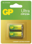 GP Batteries EMOS B15012U, GP Ultra Lítium elem CR123A 2db/bliszter (B15012U)