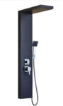  Modern falra szerelhető hidromasszázs zuhanyrendszer - fekete