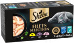 Sheba 6x60g Sheba finom filék étrend-kiegészítő eledel macskáknak 3 változattal