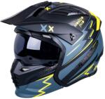 W-Tec Moduláris bukósisak W-TEC Badalone Graphic, levehető sild, aerodinamikus forma, vonzó grafika, napellenző XXL(63-64) matt fekete-sárga (29895-XXL-1)