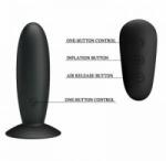 Mr. Play Vibrating Anal Plug Black - 12 Modes, Remote Control, Silicone