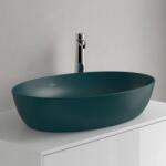 Villeroy & Boch Lavoar pe blat, oval, cu CeramicPlus, 61 cm, turcoaz mat (Teal), Villeroy & Boch Artis 419861TE 419861TE (419861TE)