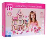 Jokomisiada Wooden building blocks for children 3+ Pink MEGA set 268 pcs. Lock for booklets