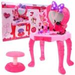 DWM Pink Dressing Table for Girls 3+ Interactive Dryer + Lights + Styling Accessories