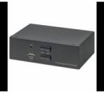 Manhattan Displayport 1.2 Kvm Switch 2-Port, 4K@60Hz, Usb-A/3.5Mm Audio/Mic Connections, Cables Included, Audio Support, Control 2X Computers