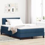 vidaXL Boxspring ágy matraccal matracmal Kék 120 x 200 cm szövet (3338761) (3338761)