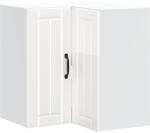 vidaXL Konyhai fali sarokszekrény Lucca magasfényű fehér színű műfa (853859) (853859)