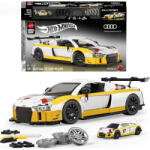 Mattel Brick Shop Hot Wheels '15 Audi R8 LMS építőjáték kisautóval (JFT18) - jatekbirodalom