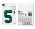 GoDan Balon folie sub forma de cifra, verde, 85 cm GD1938-5 Baloane folie Tip Cifra 5 (GD1938-5)