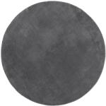 vidaXL HUARTE antracit rövid szálú puha és mosható szőnyeg Ø 200 cm (375012) (375012)