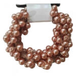 Hair Power gyöngyös hajgumi, rose gold - hajpatika