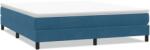 vidaXL sötétkék bársony rugós ágy matrac nélkül 180x220 cm (3315889) (3315889)