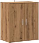 vidaXL kézműves tölgy színű szerelt fa cipősszekrény 60 x 35 x 70 cm (856697) (856697)