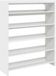 vidaXL fehér szerelt fa cipőtároló szekrény 80x25x100 cm (859896) (859896)