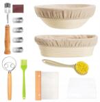  Rattan Kenyérsütő Kosár Szett 25cm (GBR-LMQ-58)