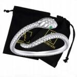  Kígyó Gyűrű Ezüst Cirkónia Kövekkel 925 Női Ajándék Kézműves