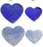  Cabochon din Lapis Lazuli Inima 34-61 x 37-66 x 5-8 mm - Forma simbolica pentru creatii unicat - 1 Buc