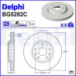 DELPHI Brzdový kotúč DELPHI BG5282C (BG5282C)