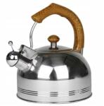 Hoffner Fém vízforraló 2.5L síppal HF-4510 ezüst Hoffner Német Minőség (4511 / 4513)