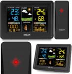 Baldr Időjárás állomás kijelzővel BD-907 fekete (390700)