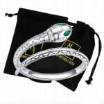  Ezüst Gyűrű Kígyó Zsírkő Cirkónia 925 Női Ajándék Manufaktúra (5905351367480)