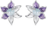 BeSpecial Cercei argint flori mov (EZT0640)