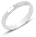 BeSpecial Inel argint tip vergheta cu margine tesita de 3 mm latime (ITU0390_232)