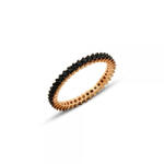 BeSpecial Inel argint Eternity cu un rand de zirconii negre (ITU0405_169)