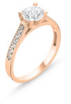 BeSpecial Inel argint aurit Solitaire cu zirconii (ITU0528_165)