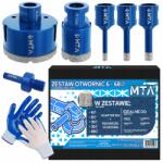 MTA Gyémánt Lyukasztó Csipke Gres M14 Készlet ⌀ 6, 8, 10, 35, 68 mm +adapter (ZESTAW KORONEK DO GRESU M14 6-68 GRATIS)