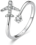 BeSpecial Inel argint reglabil cu avion si zirconii (IST0101)