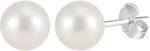 BeSpecial Cercei argint 925 placati cu rodiu cu perle naturale rotunde (ERR24)
