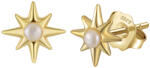 BeSpecial Cercei argint 925 placati cu aur 14K cu perle naturale (ERR11)