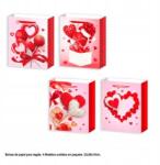  Elegáns ajándéktáskák Valentin napra 4 különböző minta