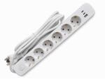  Prelungitor 6cai cu USB+tip C 3m (M-15464)