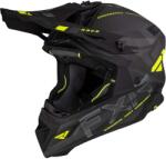 FXR Racing Cască Enduro - Cross - Snowmobil FXR RACING HELIUM CARBON W / D-RING · Negru / Verde-Fluo