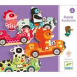 DJECO Állatos puzzle autóban, Bolidanimo Djeco (3070900015555)