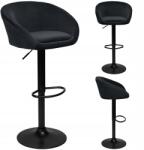 Leobert Bár hoker Forgatható Modern Velúr Fekete Konyha Bár Nappali (5903332087600)