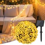  Cshare Szolár Füzér 12M 120 Led Meleg Fehér IP65 Kert Terasz (K5G3)