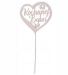  Krémszínű topper dekoratív felirat a kedves nagymama csúcsán ajándék nagymama napjára (#13240)