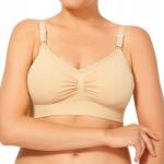 Przyszła Mama Szoptatós Melltartó Terhességi Melltartó Varrás Nélküli Bézs Drót Nélküli S/m (biustonosz damski)