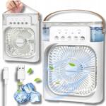  Légnedvesítő Hordozható Légkondicionáló 3AZ1BEN Usb Ventilátor Led Vízhez (MINI WENTYLATOR PRZENOŚNY KLIMATYZATOR)