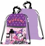 Mister Hello Kitty Kuromi Deluxe sporttáska, tornazsák 45 cm (KUROMI 2 KIESZENIE)