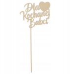  Sárga topper felirat a csúcson Kedves Nagymama Ajándék Nagymama napja alkalmából (#13250)