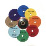 TEDIAM 8 db-os tépőzáras polírozókorong szett 75 mm Korong Adapter kő greshez (5903686418235)